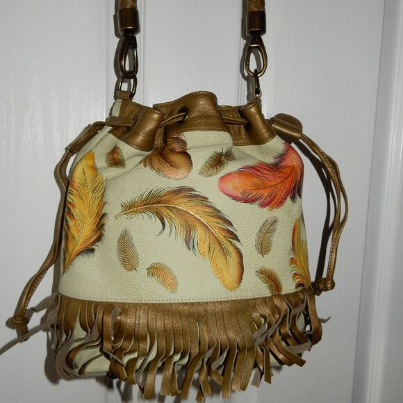 Anuschka feather purse - Picture 2 of 12